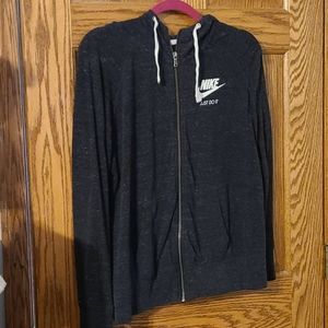 Nike Full Zip Hoodie - Dark Grey